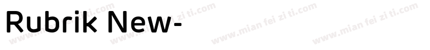 Rubrik New字体转换